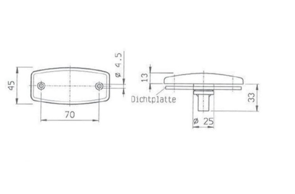 Lampa frontala de pozitie